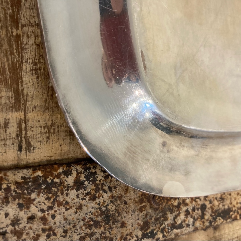 Vintage Silverplate on Copper Small Tray Coronet England E.P. Cottagecore Decor - Picture 9 of 11